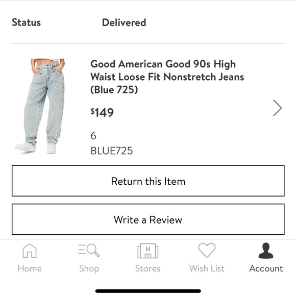 Good America Good 90s High Waisted Loose nonstretch Jeans *New with tags - Picture 2 of 10